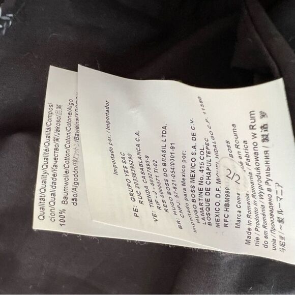 Hugo Boss cotton dress button down shirt size L. - Picture 6 of 6